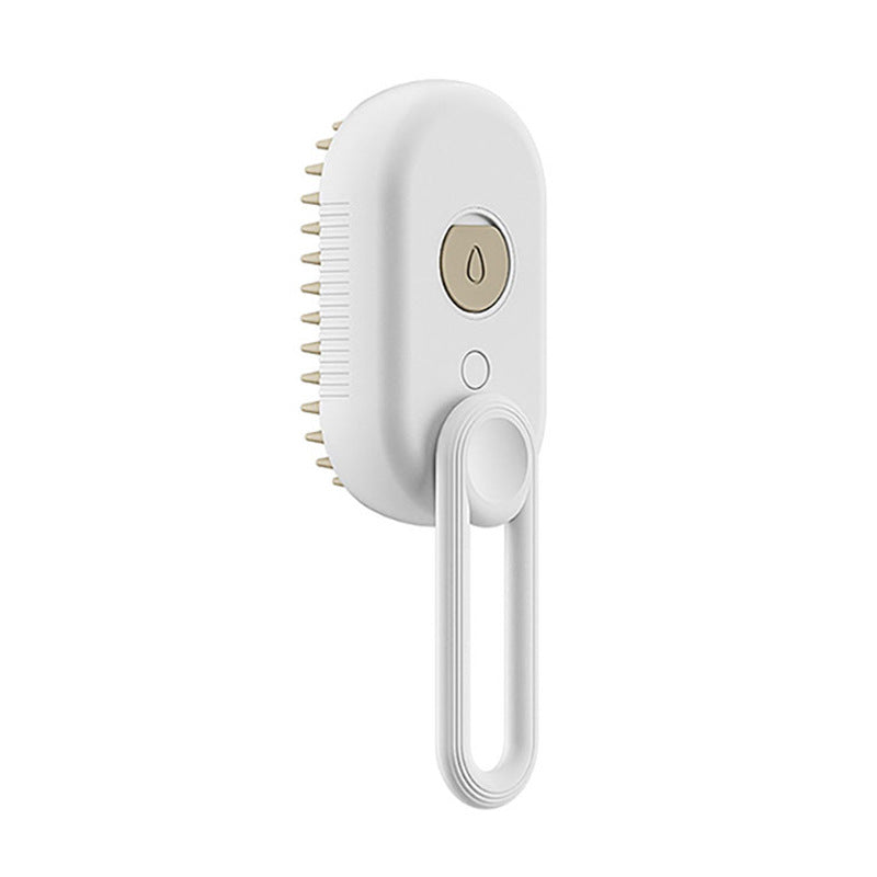 Cashymart cat grooming brush with steam for gentle pet cleaning, featuring soft bristles and ergonomic handle for cats.