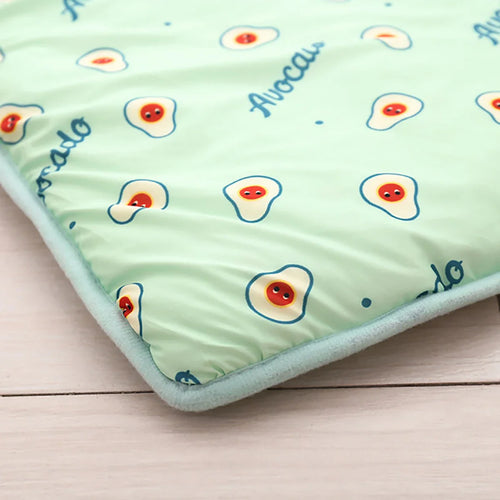 Dog cooling summer mat for pets by Cashymart, washable and lightweight, designed to keep dogs cool and comfortable during hot weather.