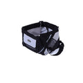 Dog Hugs Cat Bikepaws Pet Traveler removable front bicycle carrier for small cats and dogs, featuring mesh ventilation and secure straps.